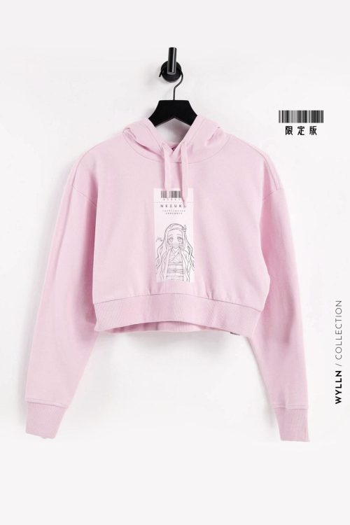 Nezuko Demon Slayer Cropped Hoodie